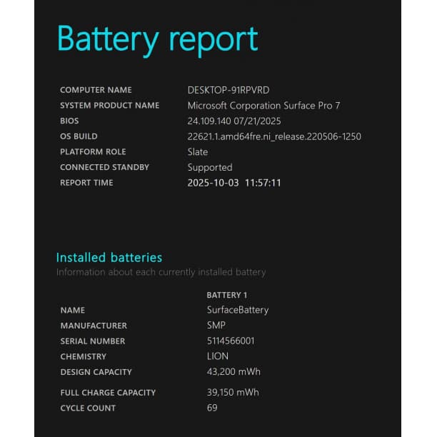 バッテリ◎ Surface Pro7 i5-10 SSD256GB 16GB