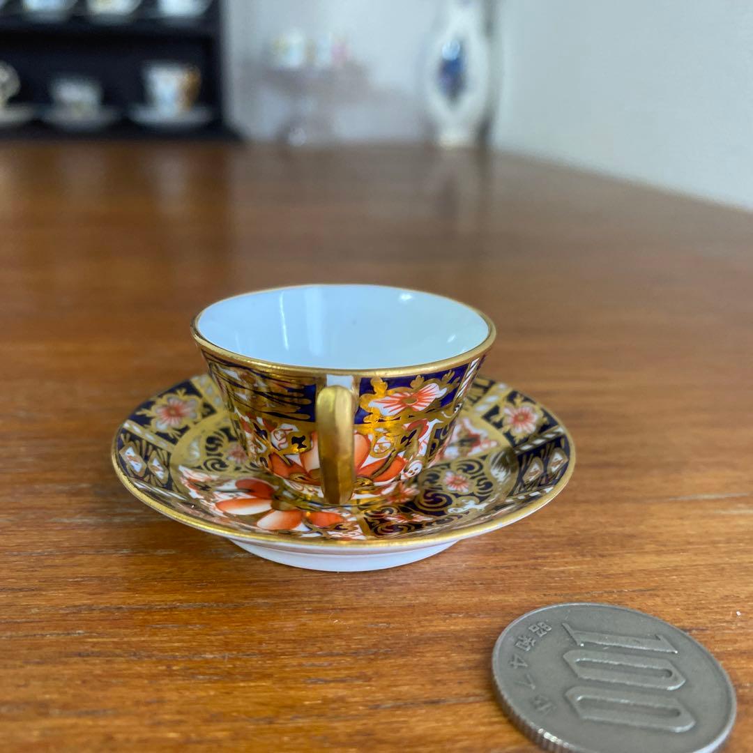 ロイヤルクラウンダービー イマリ ミニチュア　カップ　ソーサー　伊万里
