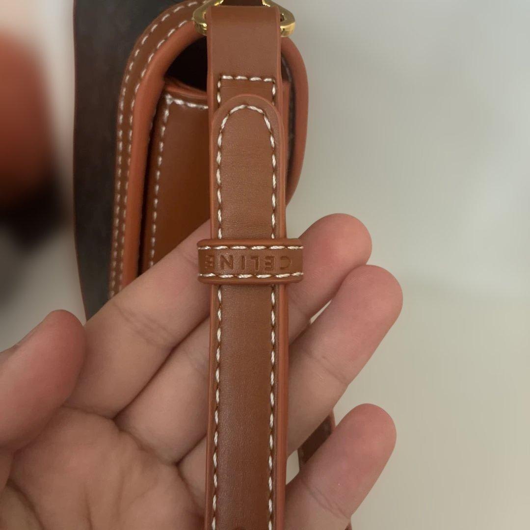 CELINE ショルダーバッグ ブラック ブラウン