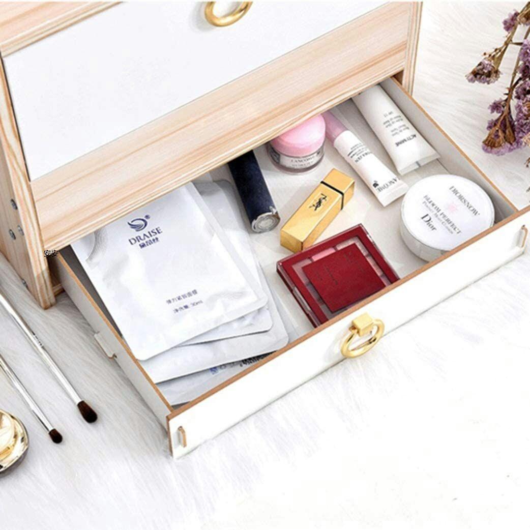 化粧品収納ボックス 組み立て式 メイクボックス 2段式 収納ボックス