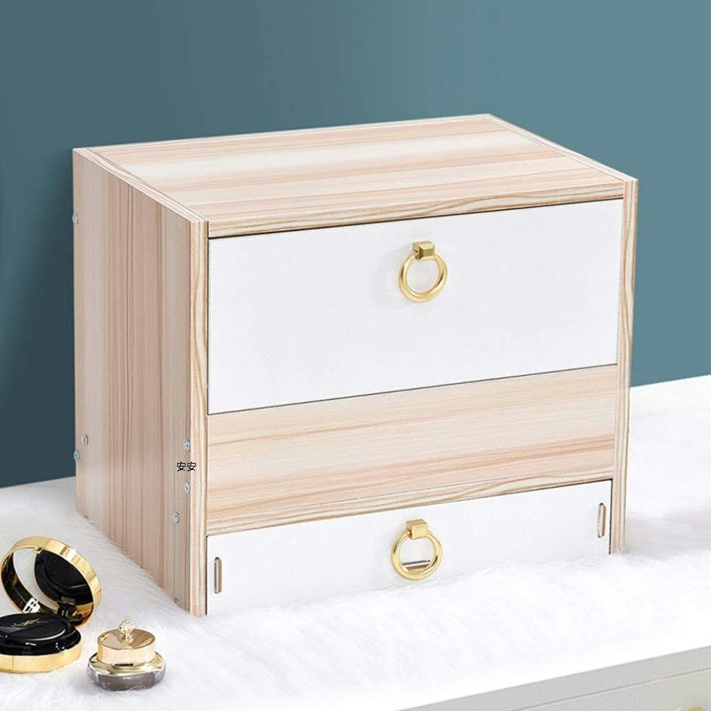 化粧品収納ボックス 組み立て式 メイクボックス 2段式 収納ボックス