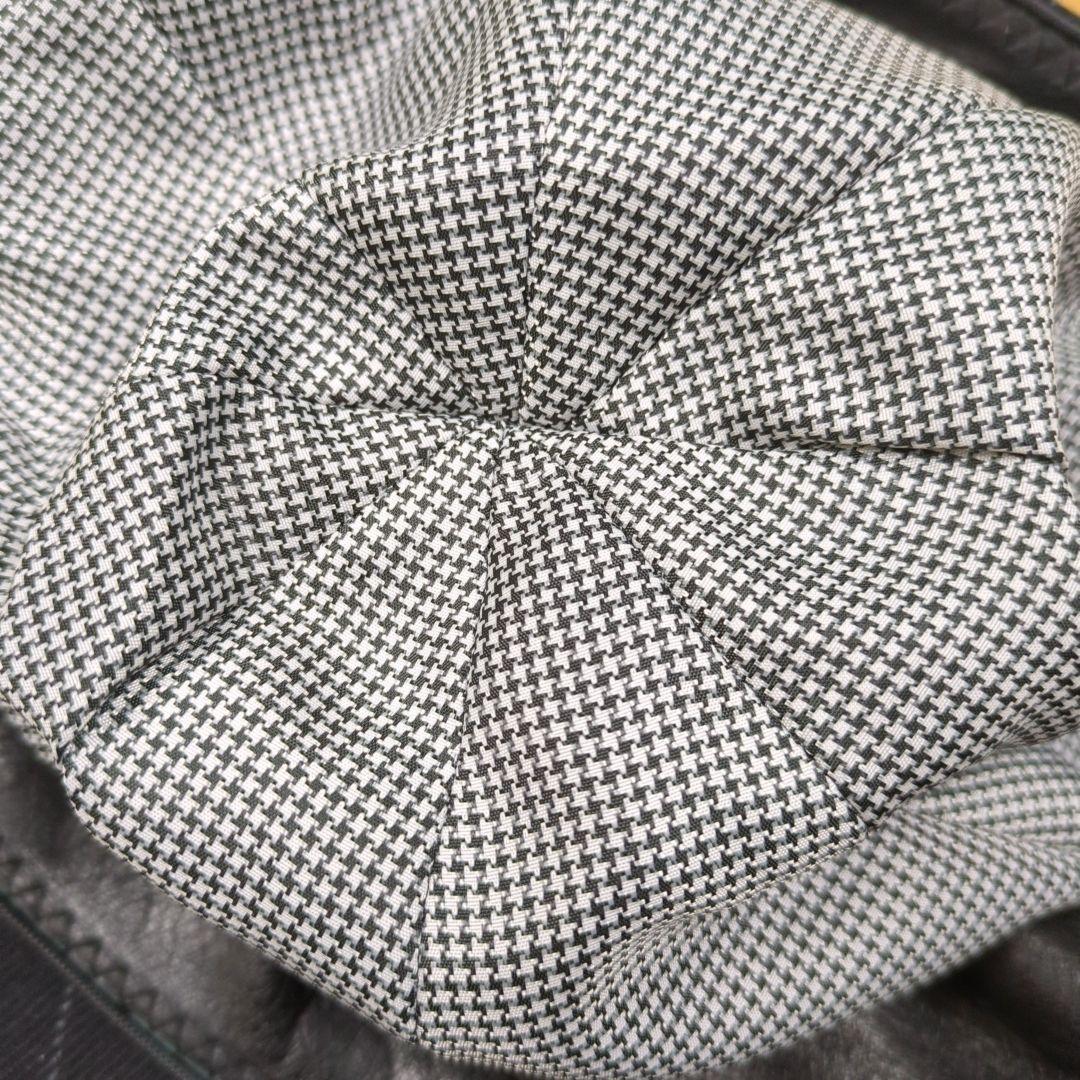 美品 GANGSTERVILLE ウール ストライプ キャスケット ブラック M