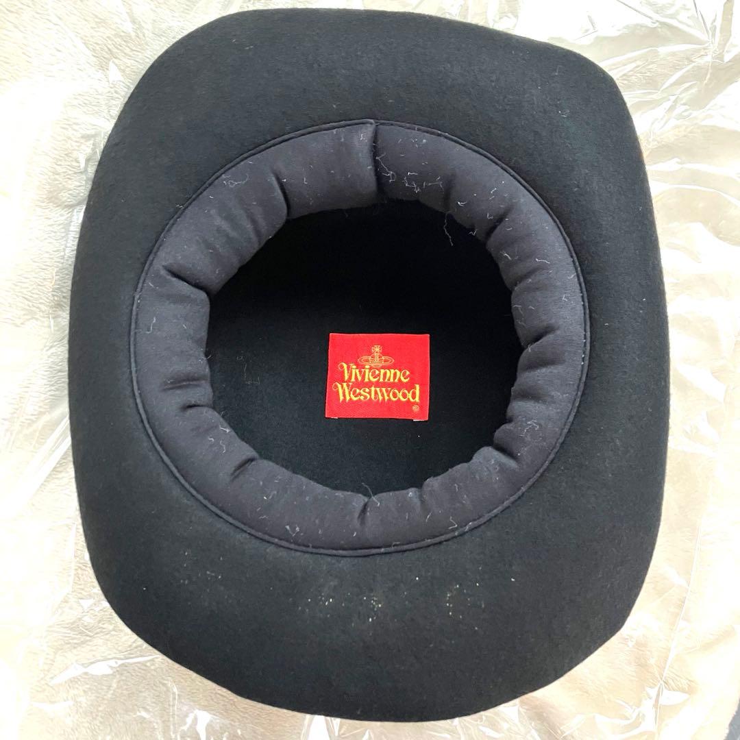 【希少✨】Vivienne Westwood ハット 黒 初期赤タグ 男女共用