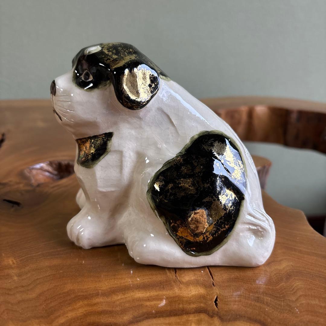 六兵衛窯 干支置物 「狗児」戌年 清水焼 陶芸 たち吉 共箱