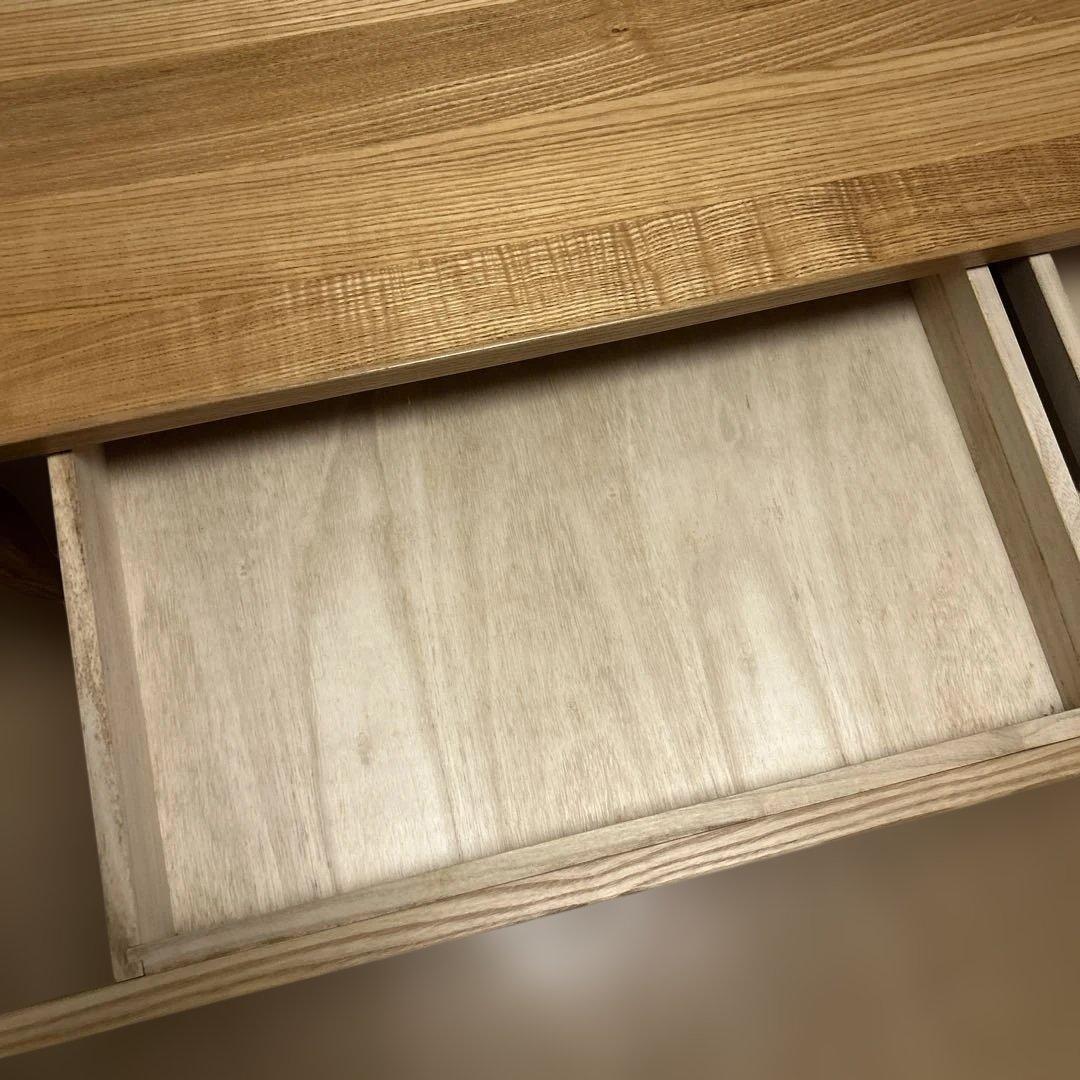 【極美品】無印良品 タモ材デスク 学習机 木製机 引き出し付