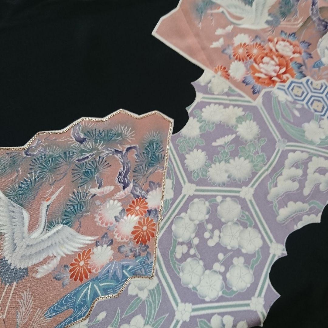 1574★正絹 黒留袖 着物 5枚セット おまとめ リメイク素材