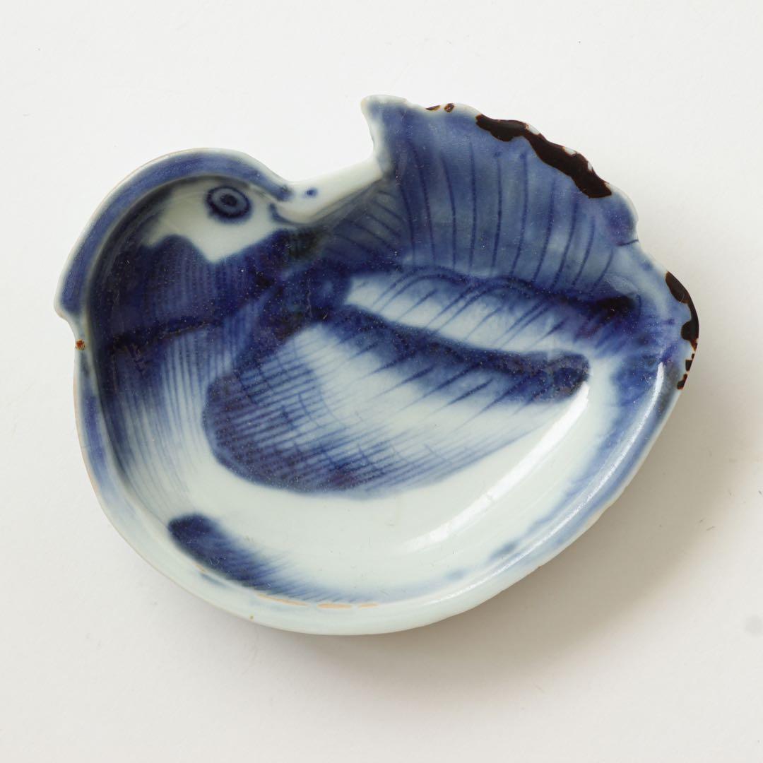 古伊万里　伊万里　江戸　後期　鳥形　変形皿　小皿　手塩皿