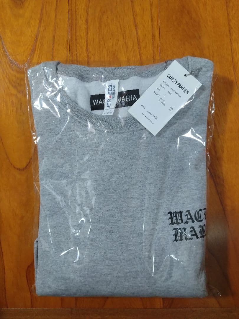 短期間出品　WACKO MARIA SWEAT SHIRT GRAY Lサイズ