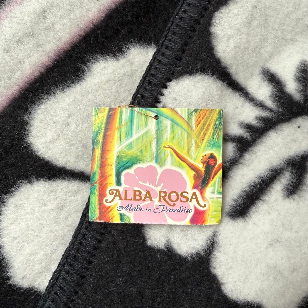 【新品未使用タグ付き】ALBA ROSA アルバローザ ウールブランケット総柄④