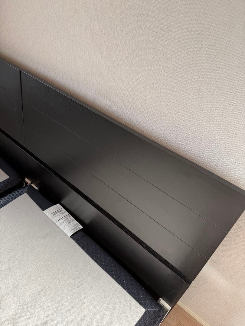 ★引き取り専用★REGALIA シングル　ベッドフレーム セット　黒 大塚家具