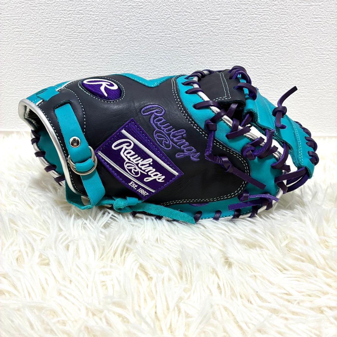 【超美品】Rawlings ハイパーテック 軟式 キャッチャーミット 希少カラー