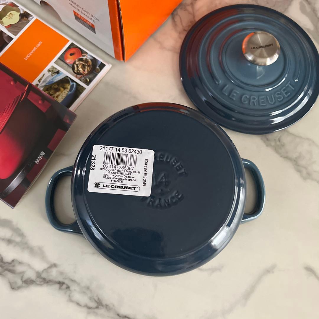 新品未使用 ルクルーゼ ココットロンド14cm