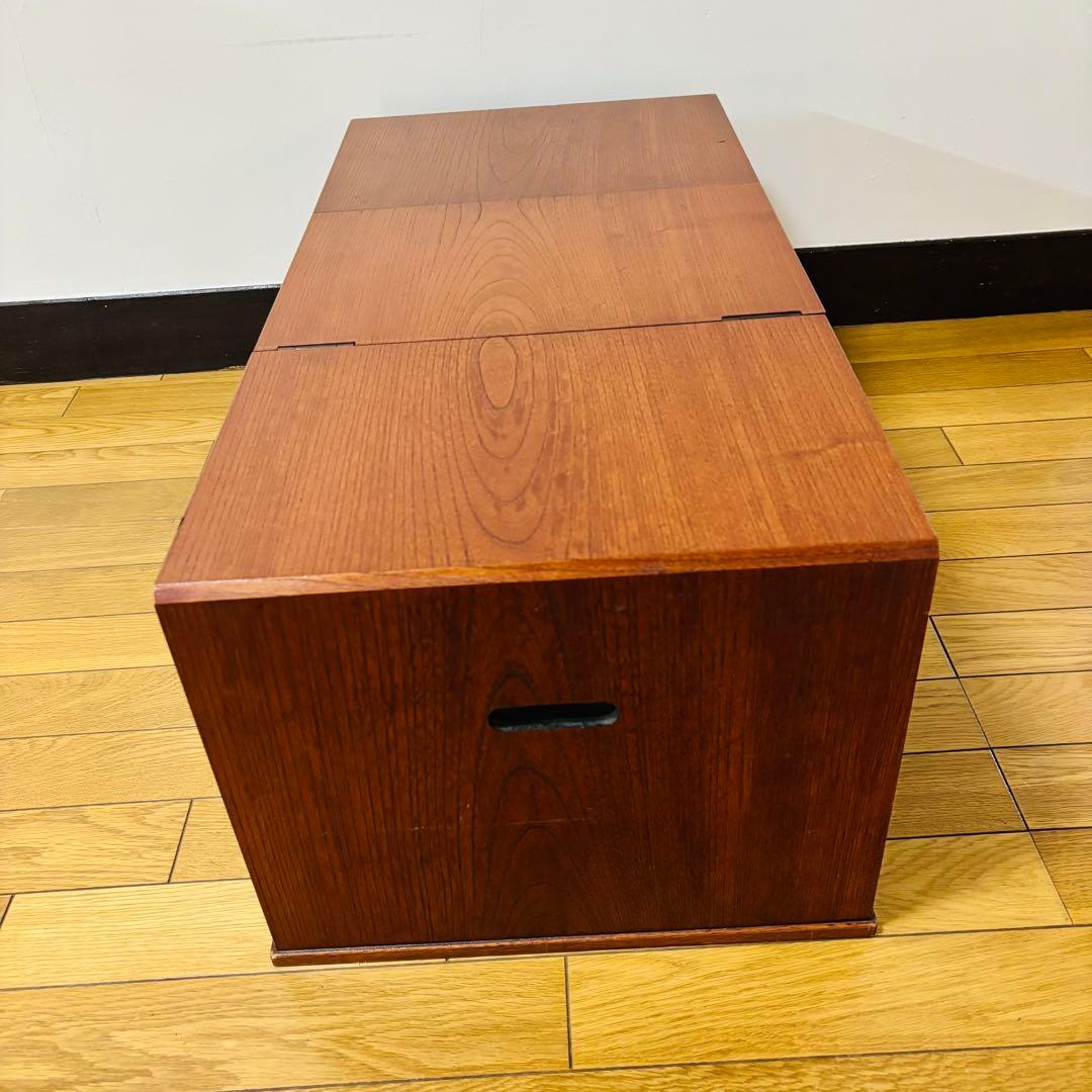 折り畳み式 文机 和机　引出し 3段　昭和レトロ　ビンテージ　送料込み