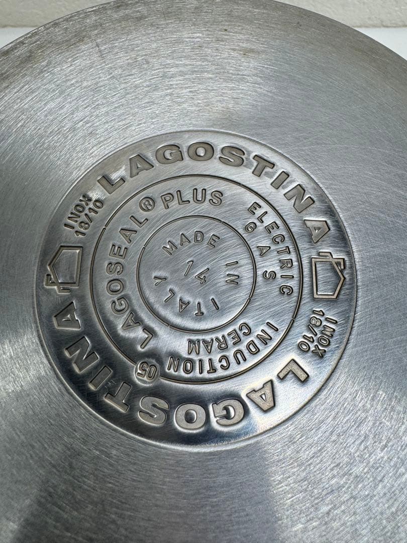 LAGOSTINA ステンレス 両手鍋 3点セット 14•18•20cm