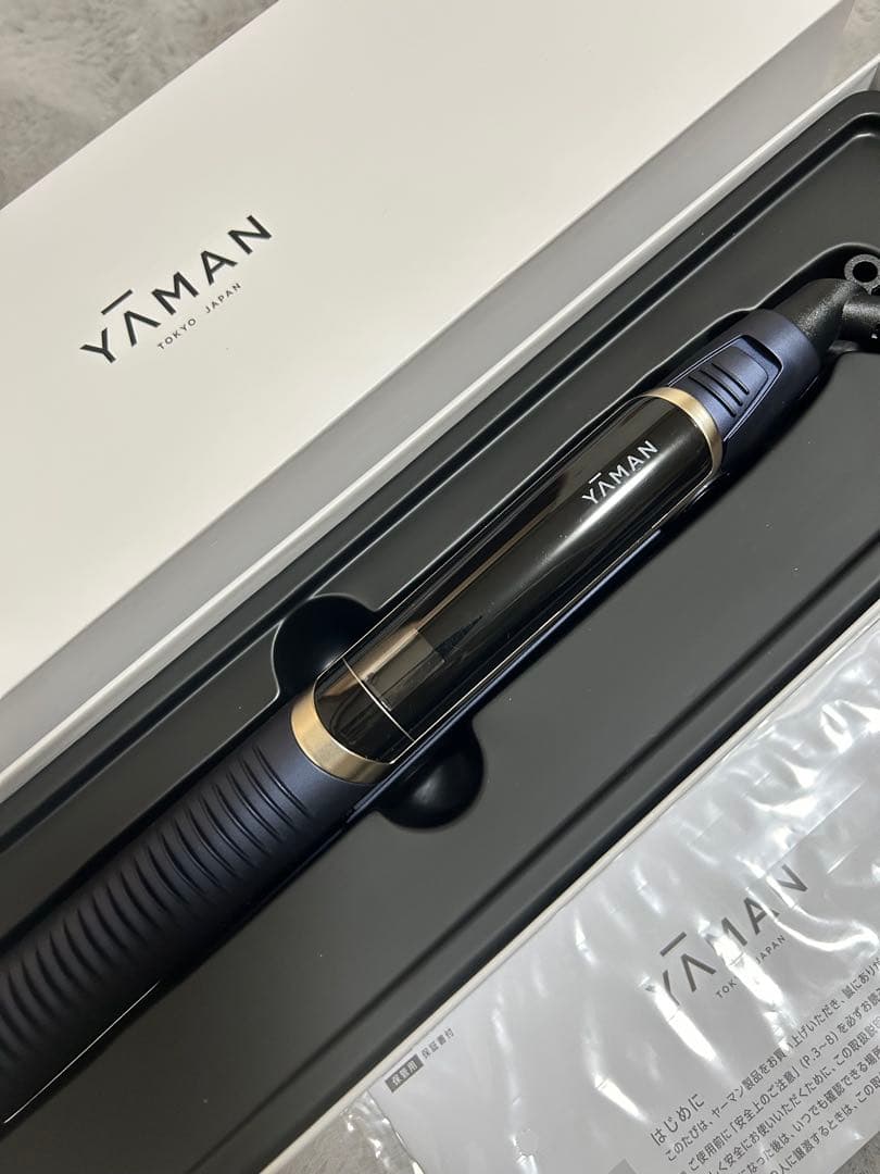 【美品1回使用】YA-MAN スムースアイロンフォトイオン　ネイビー