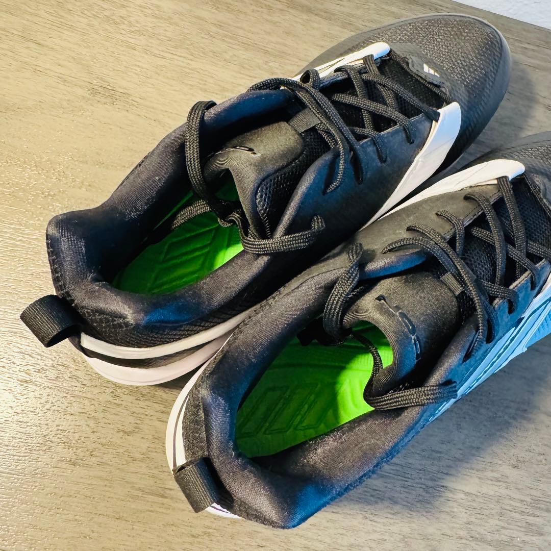 アディダス　アディゼロ　インパクト　野球スパイク　黒　白　34.5㎝