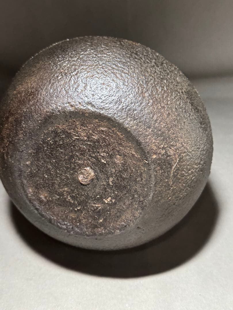 花模様 鋳鉄製鉄瓶 中型