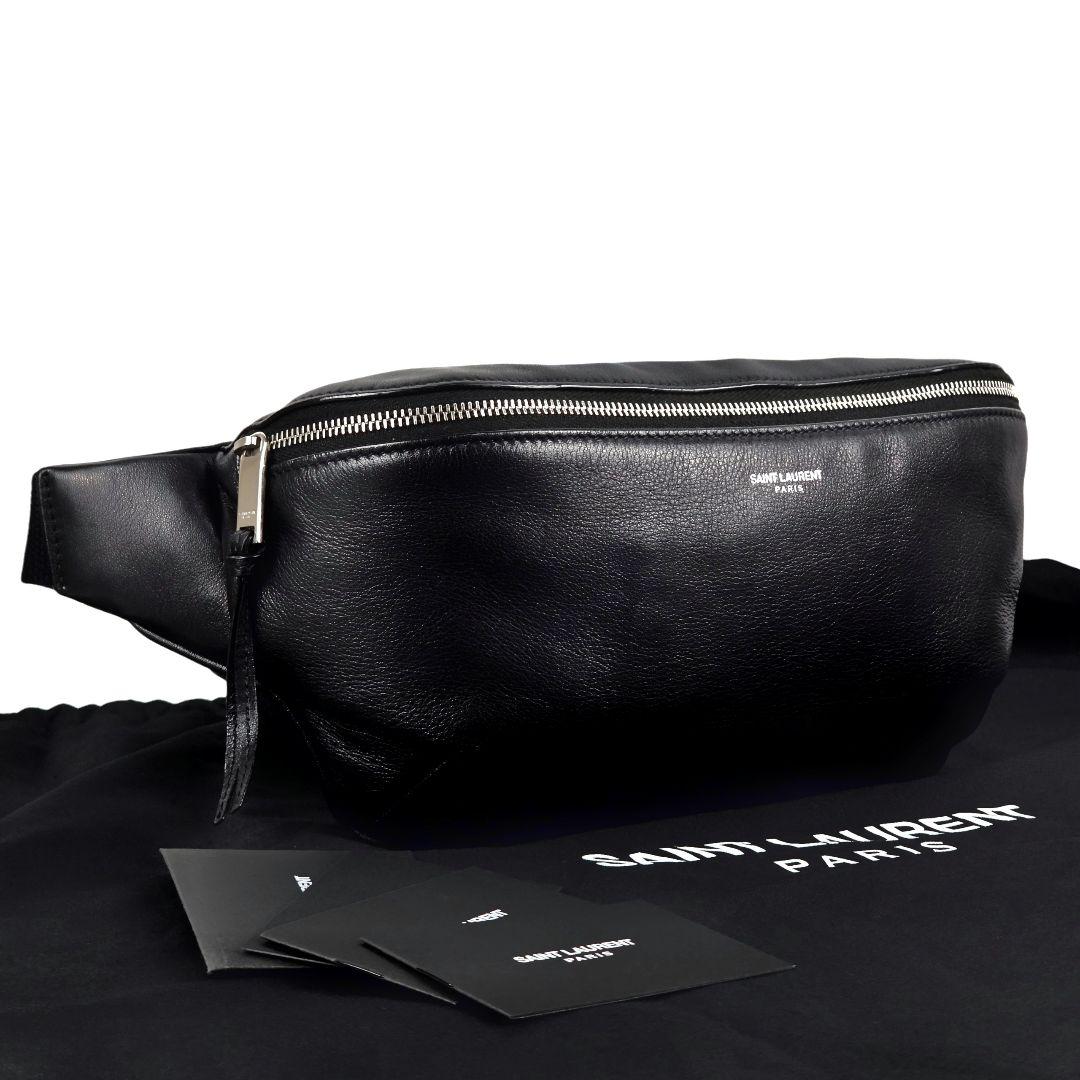 未使用 サンローラン SAINT LAURENT ボディバッグ ウエストポーチ