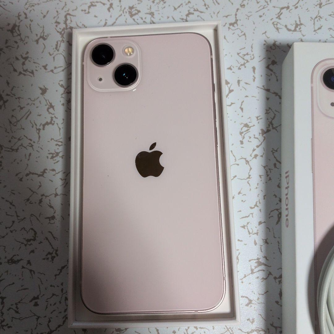 au Apple iPhone 13 ピンク 本体 箱 充電ケーブル付
