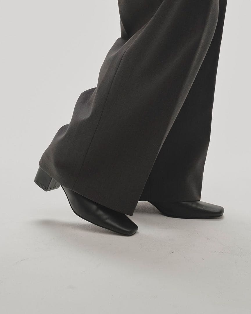 新品 todayful Squaretoe Leather Sabot正規品新品