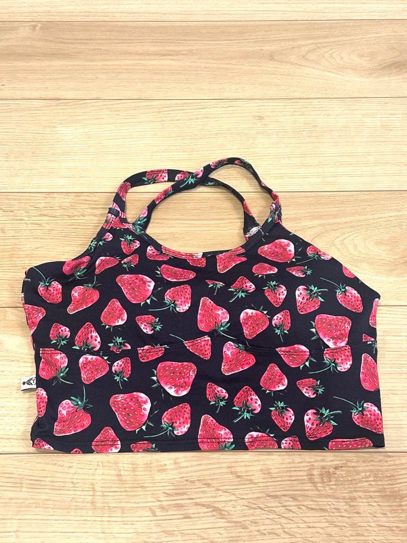 リンダワークス　ブラトップ　レギンス　上下　イチゴ柄　ブラトップM レギンスG