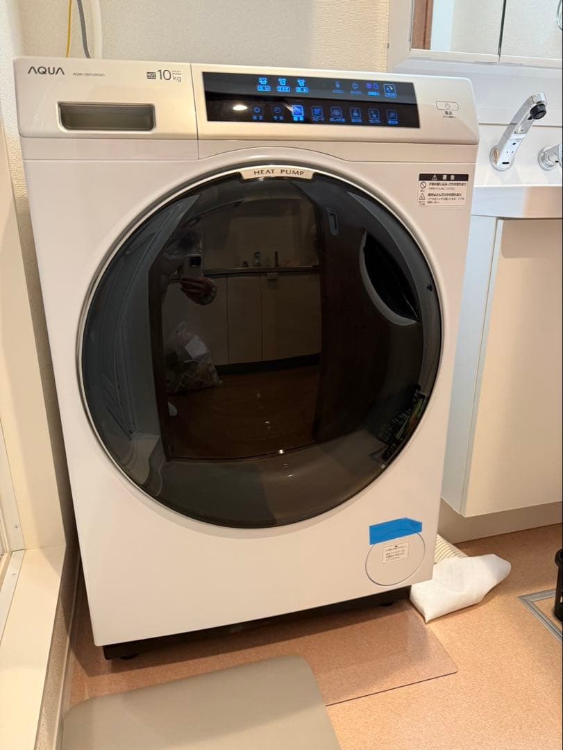 AQUA ドラム式洗濯乾燥機 10kg ホワイト