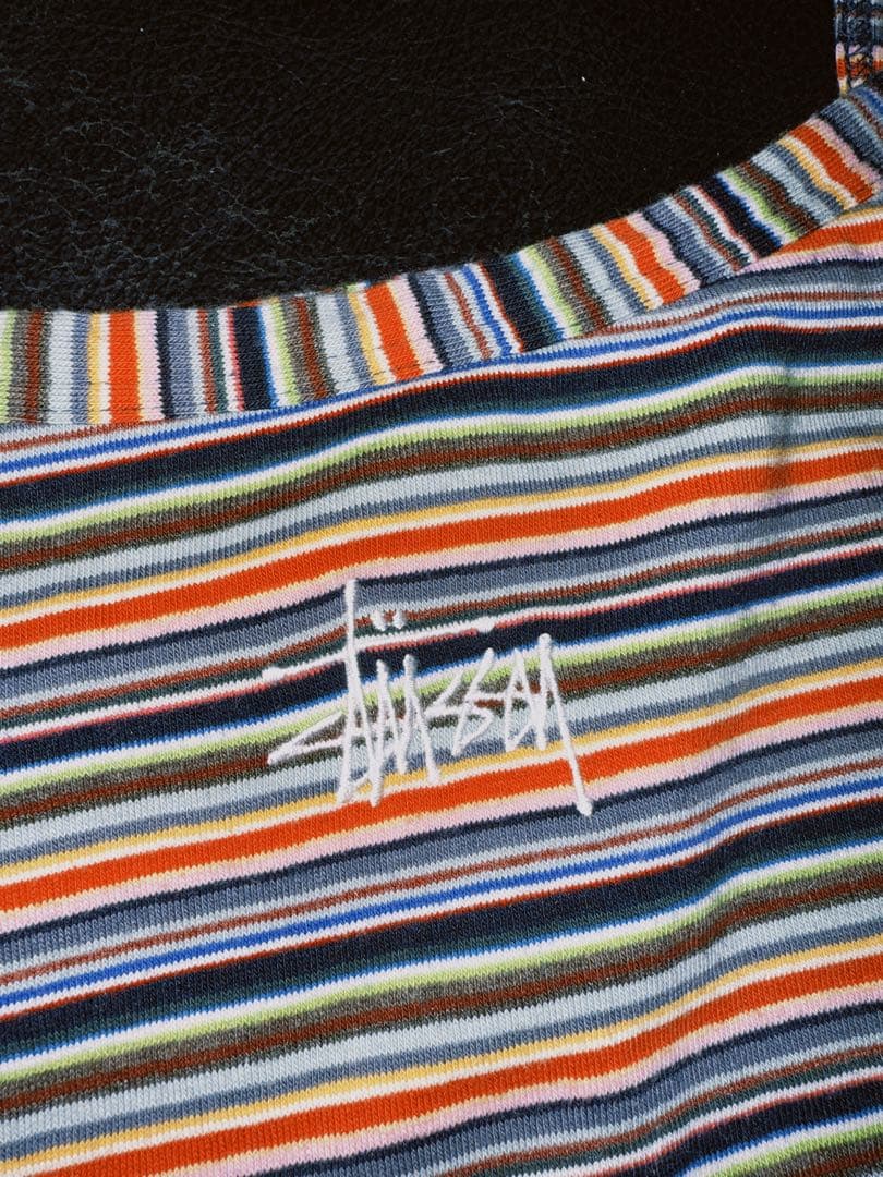 stussy マルチボーダー キャミソール タンクトップ