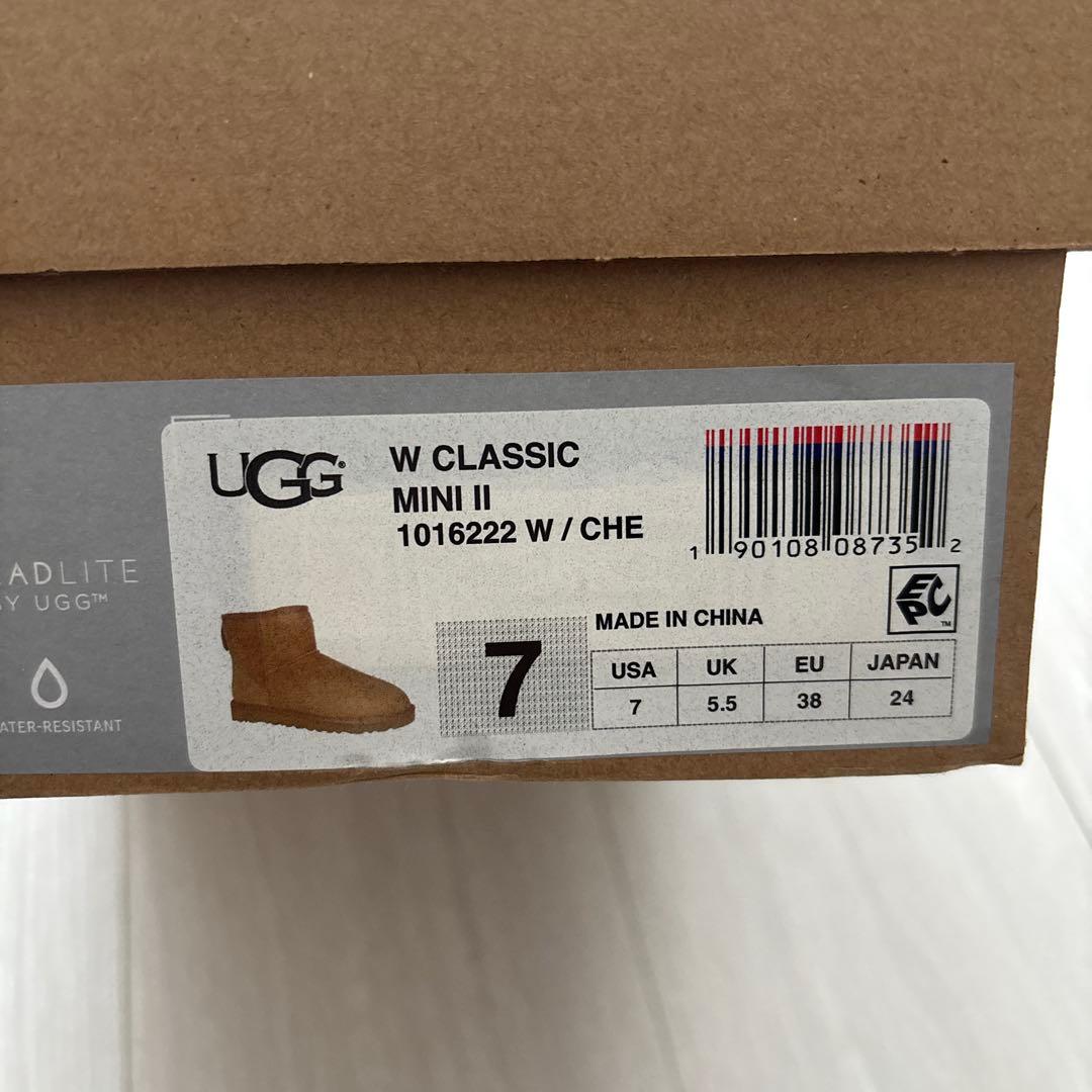 UGG W CLASSIC MINI II 7 チェスナット