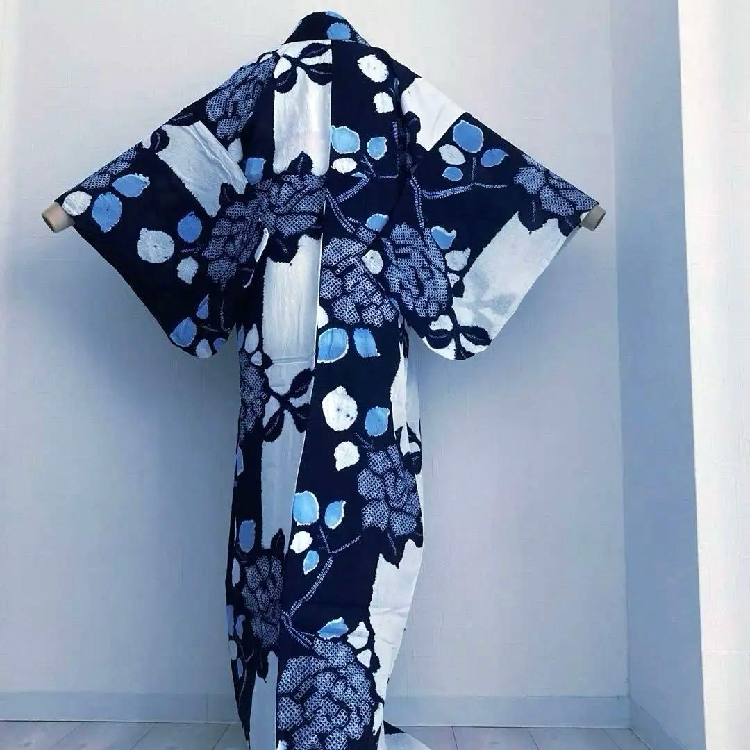 ちい　有松絞り・三浦絞り　手縫い上質　絞り浴衣　No.2-138