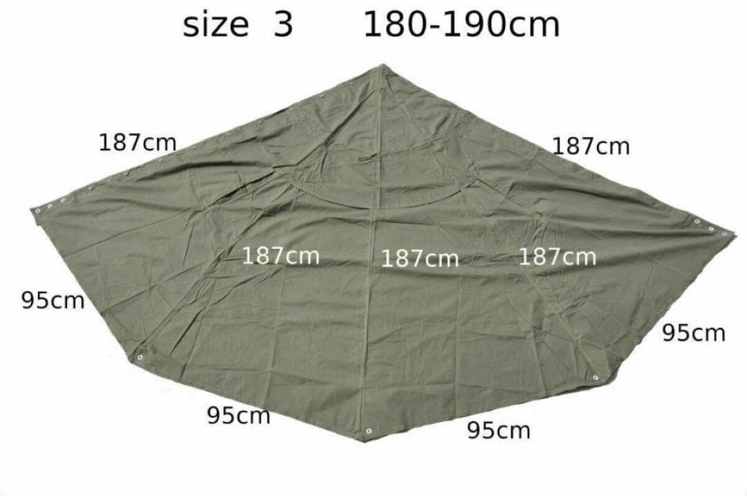 ポーランド軍 ポンチョ テント サイズ3 180-190 2001年製ペア