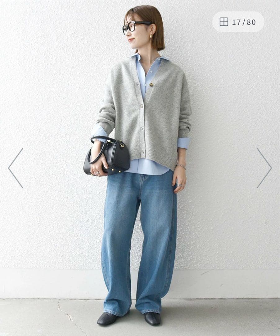 SHIPS any ライトグレー カーディガン