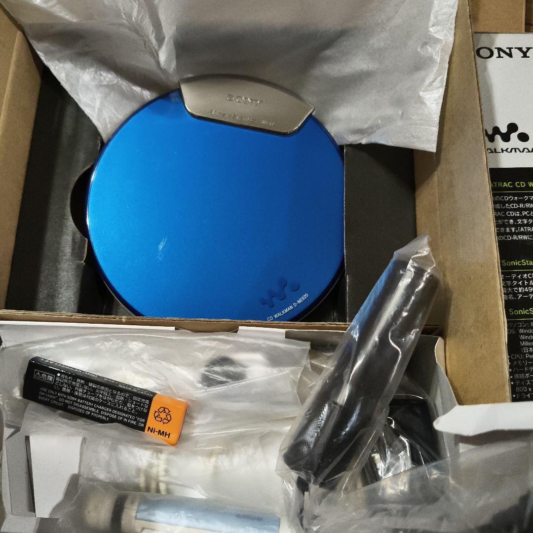 SONY CDウォークマン D-NE820 WALKMA 青
