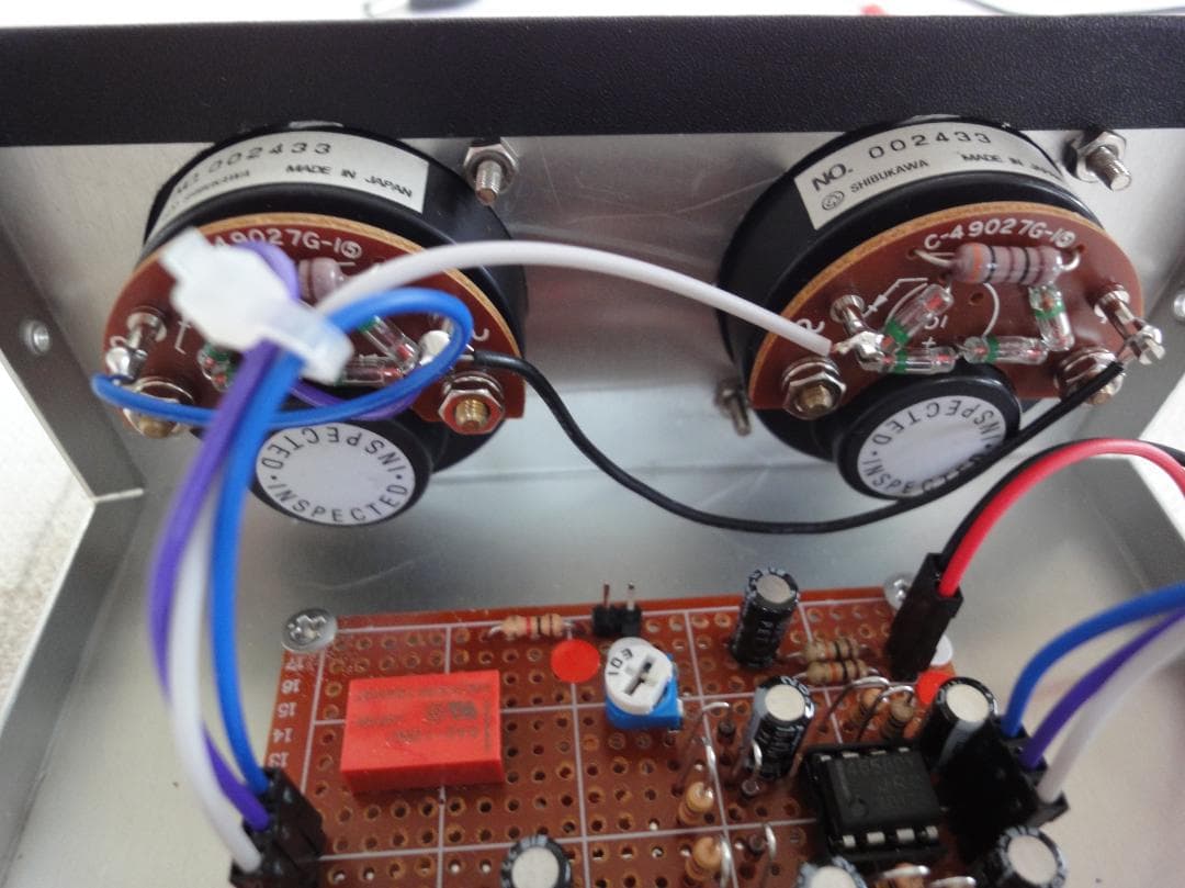 自作ステレオVUメーター186号機　桑野電機 TRR-45（新品未使用）