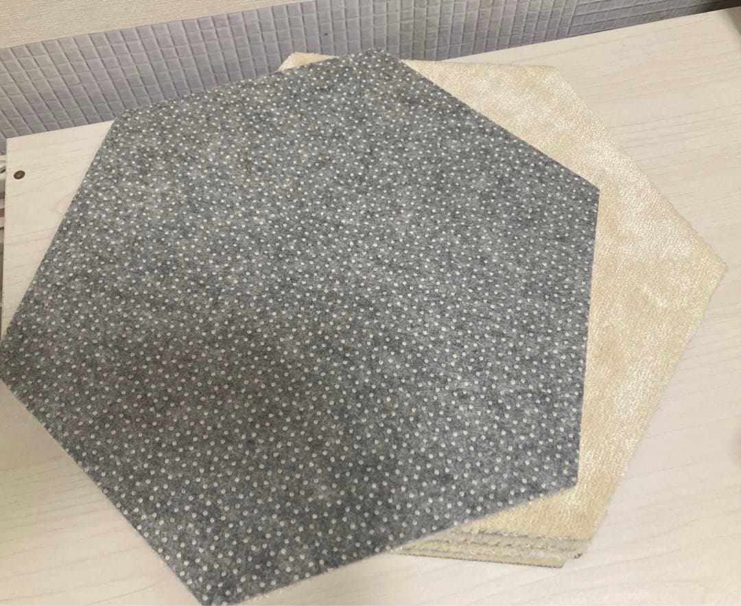 スミノエ／ホームタイル ロッカク（アイボリー） 14枚