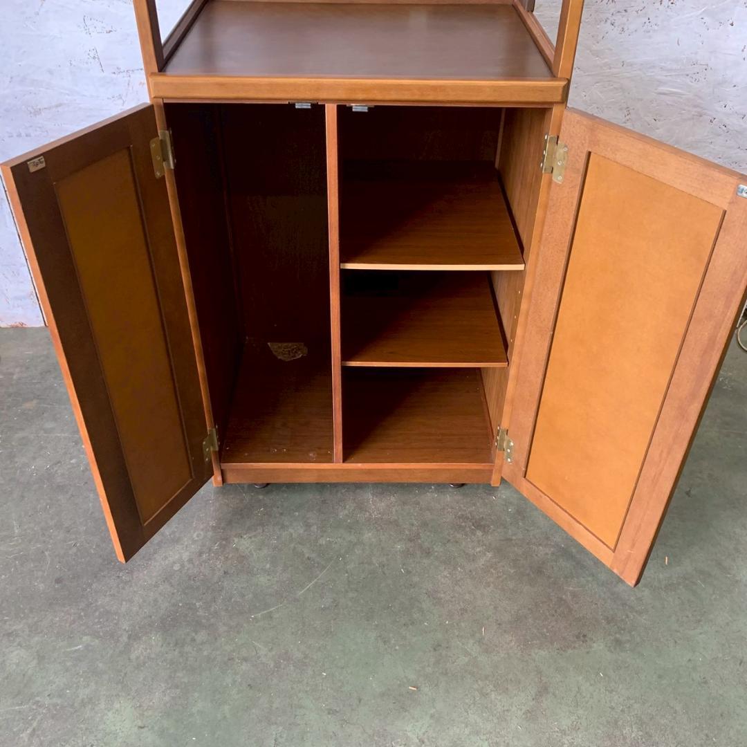 【カリモク】 キッチンボード キッチン収納 昭和レトロ アンティーク A0545