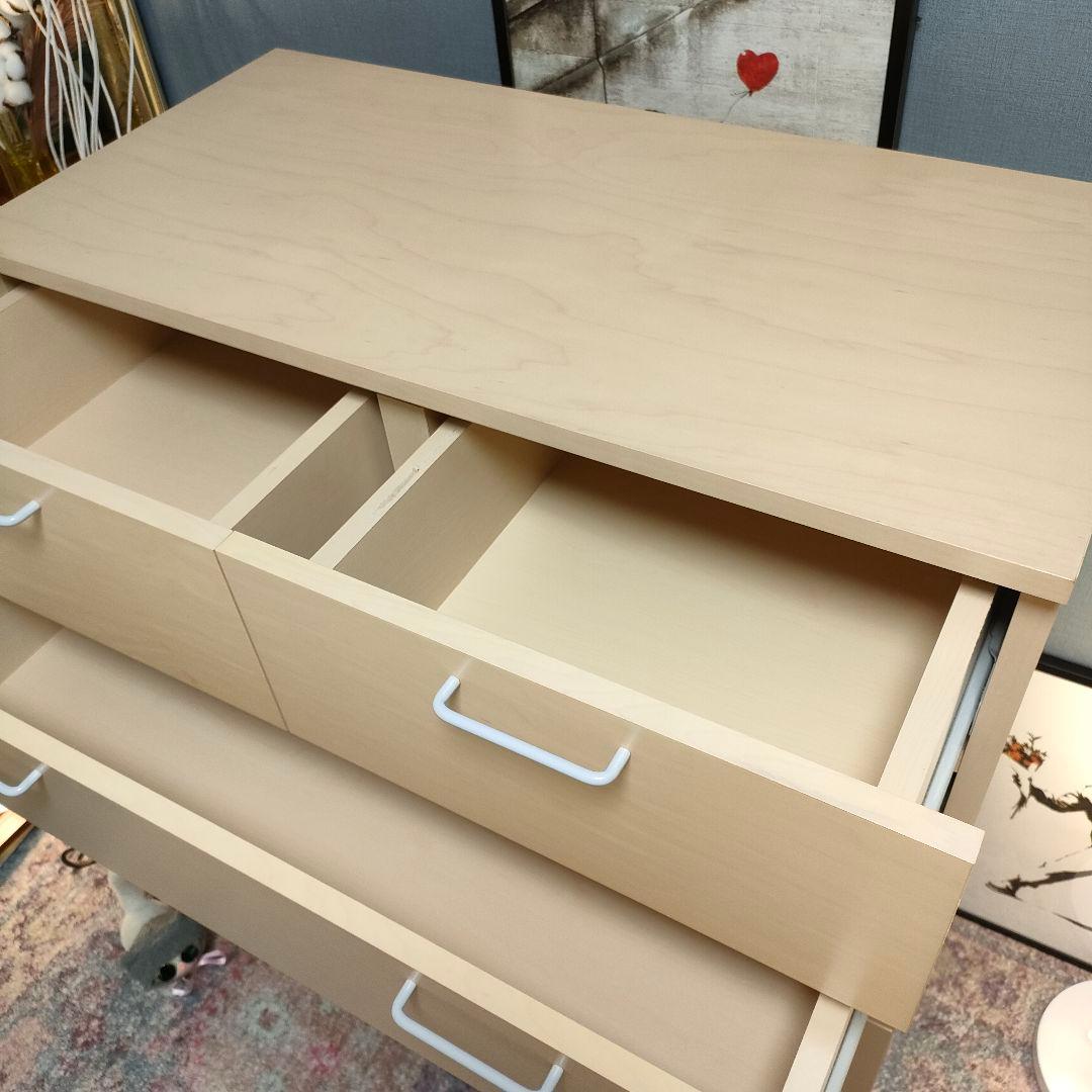 【廃盤希少メープル材】無印良品 大容量6段チェスト