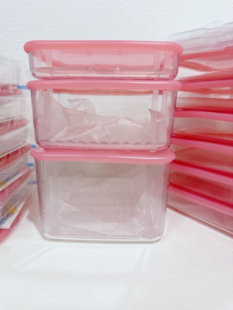 新品　Tupperware タッパーウェア　クリアメイト　ピンク　29点セット