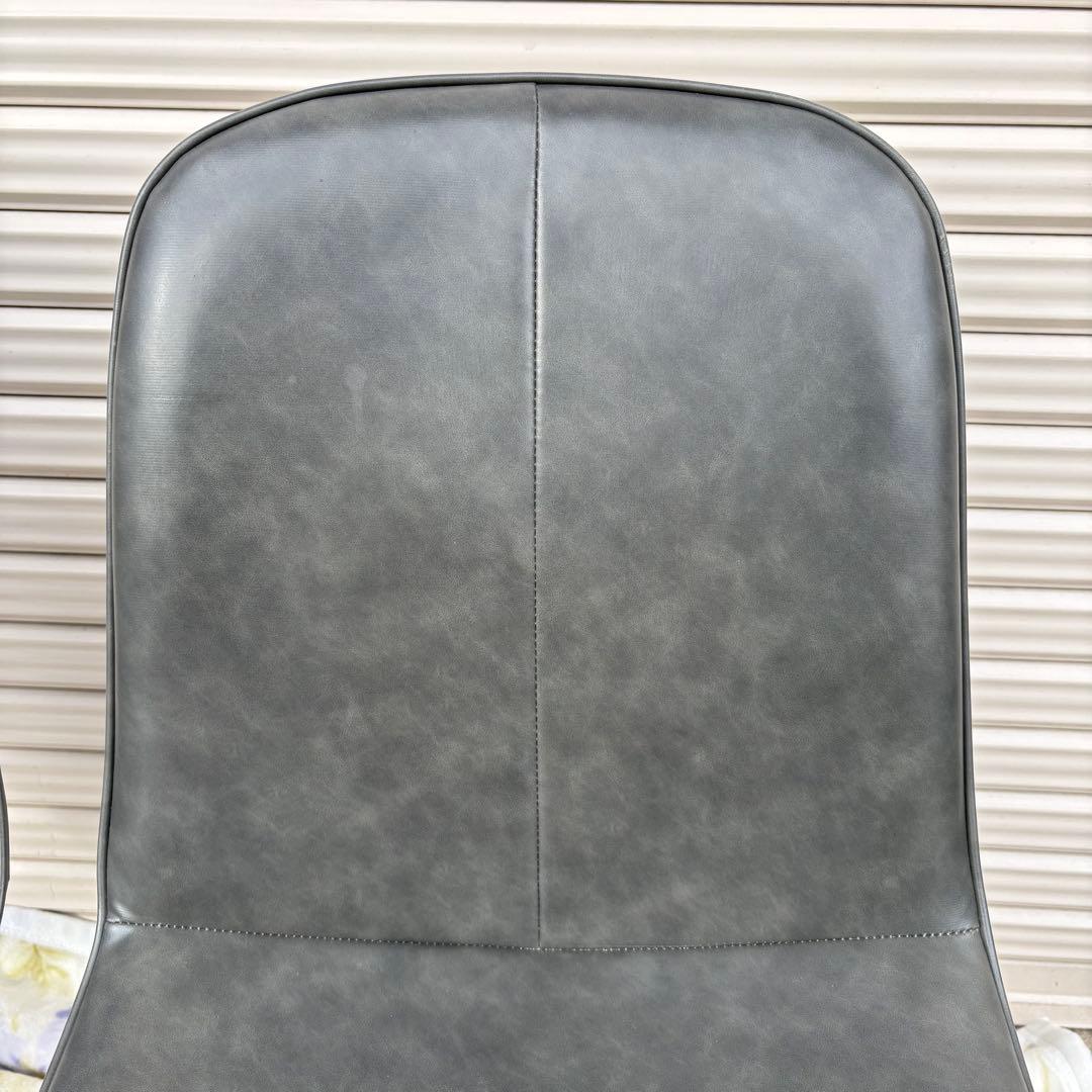 美品 ニトリ ダイニングチェア モラド DGY ダークグレー 2脚セット①
