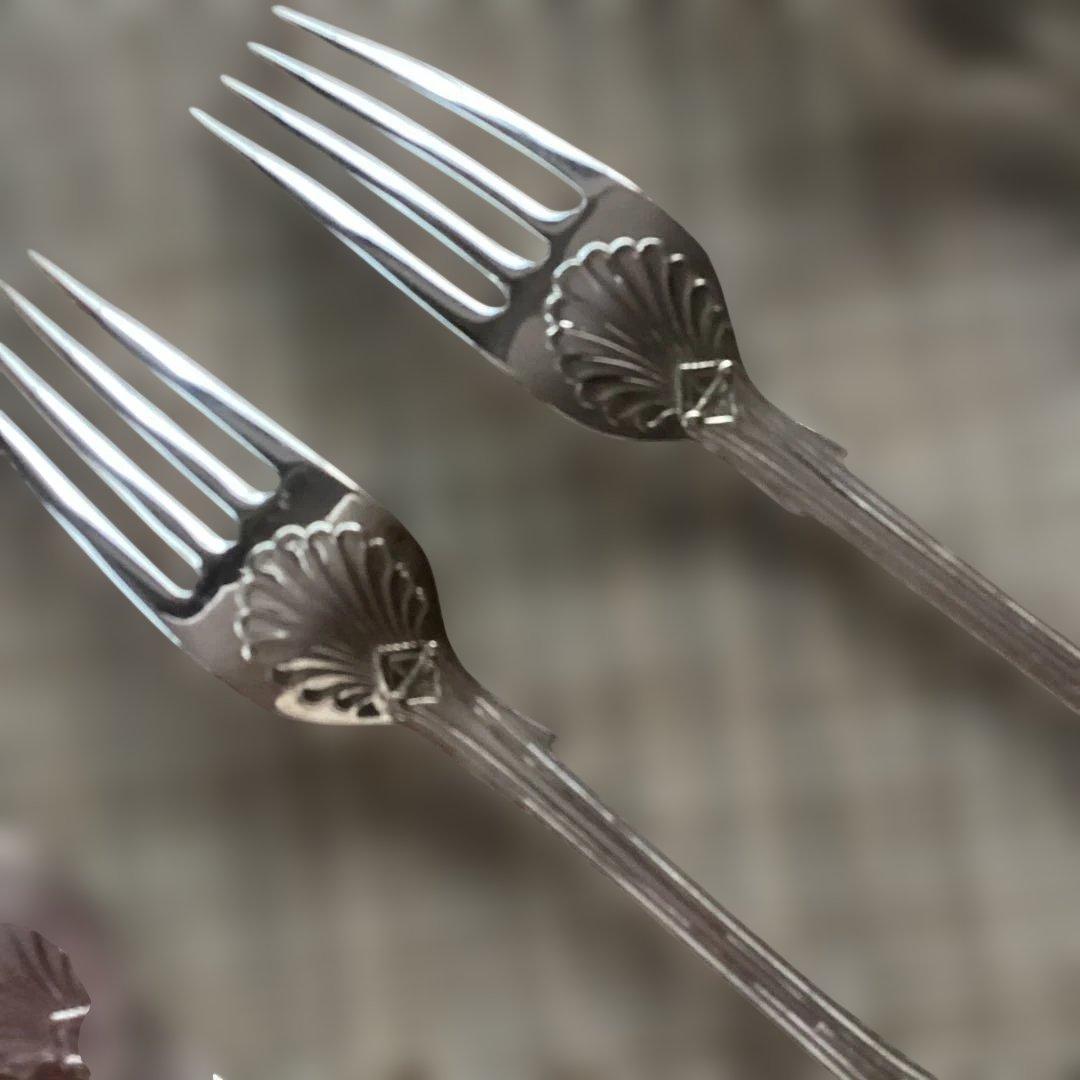 MAPPIN&WEBB シルバープレートディナーフォーク5本セット英国製》美品