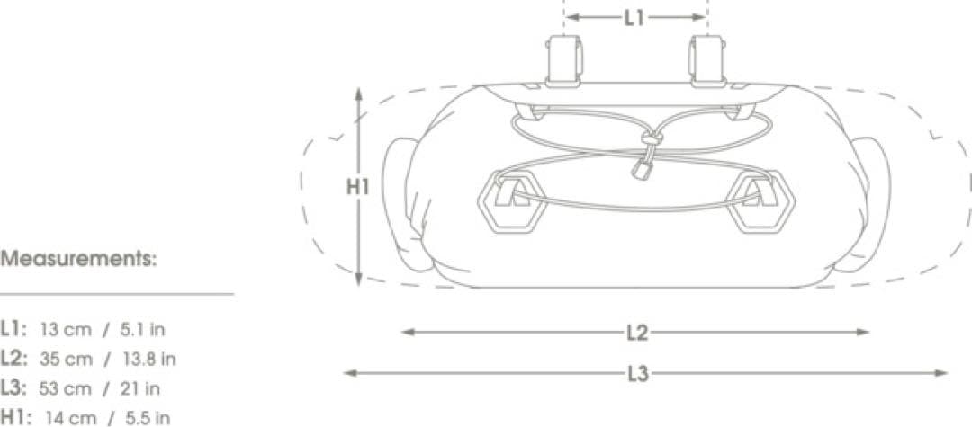 アピデュラ エクスペディション・ハンドルバーバッグ 9L