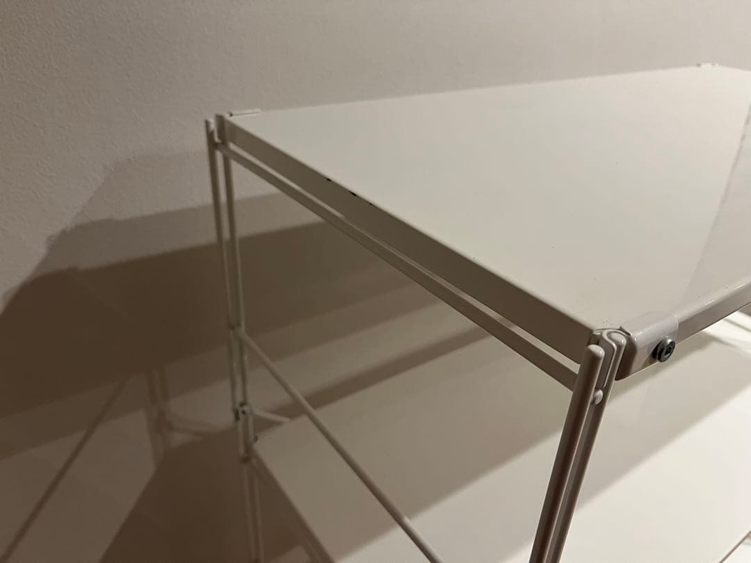 無印良品 スチールユニットシェルフ スチール棚セット ワイド 中 ライトグレー