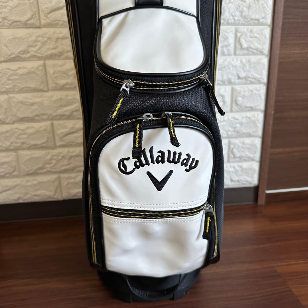 Callaway Warbird キャディバッグ 9型 ブラック×ホワイト