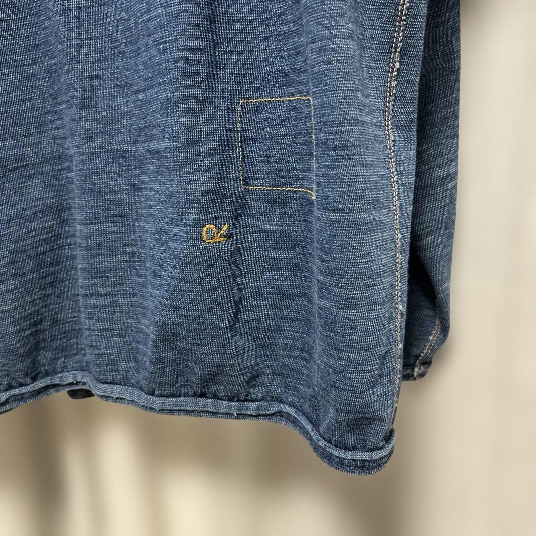 45R インディゴ　 　　　　でこぼこ天竺の908フーディ