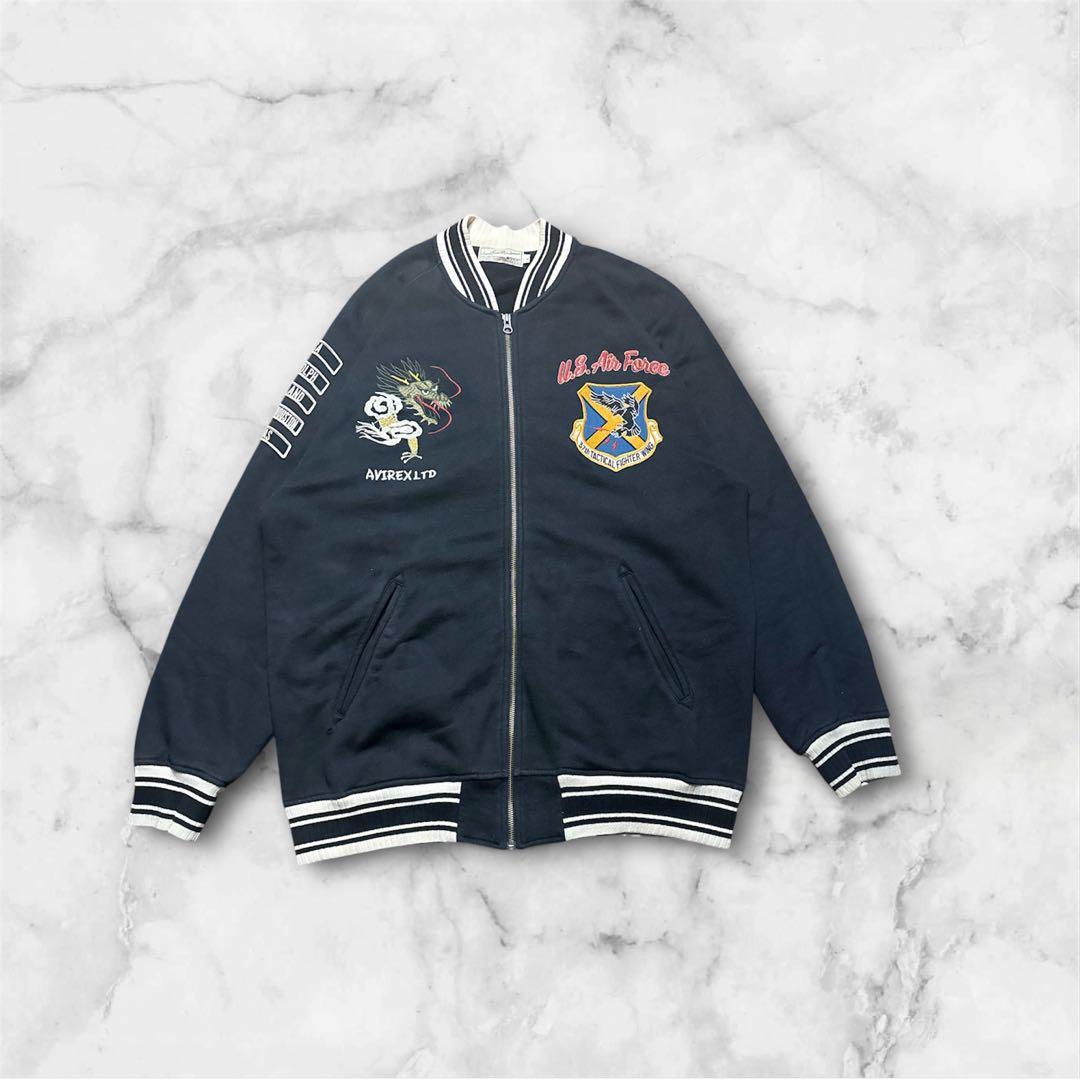 たけしAVIREX LTD U.S. Air Forceスタジャン前後刺繍