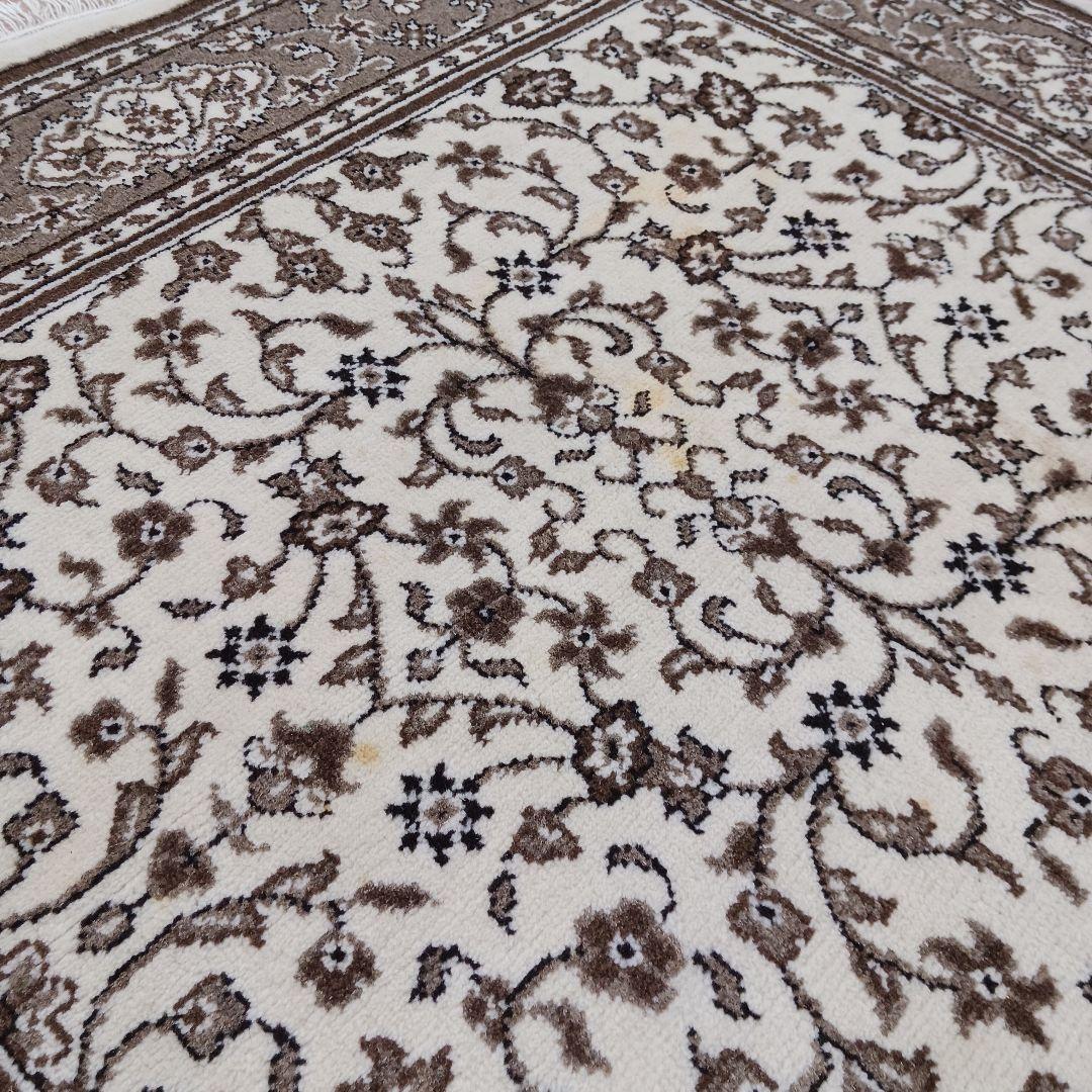 Y3350 トルコ カイセリ絨毯 ウール×コットン 手織 177×118㎝