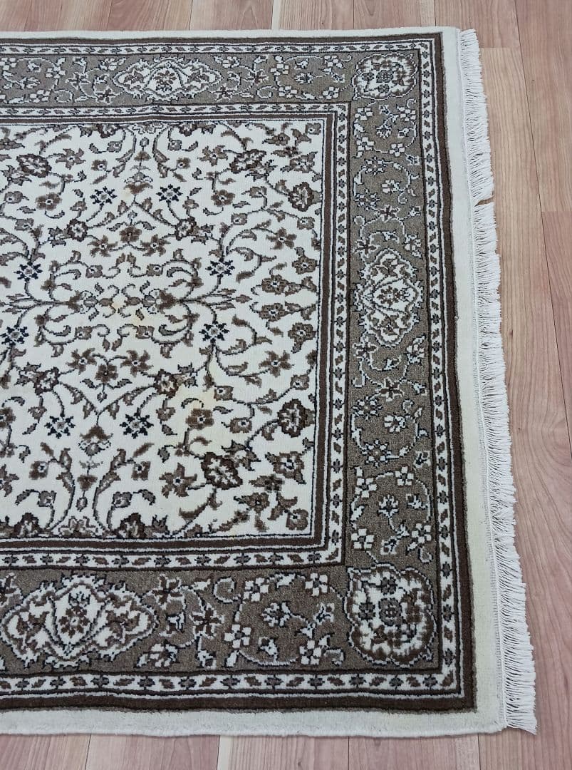 Y3350 トルコ カイセリ絨毯 ウール×コットン 手織 177×118㎝