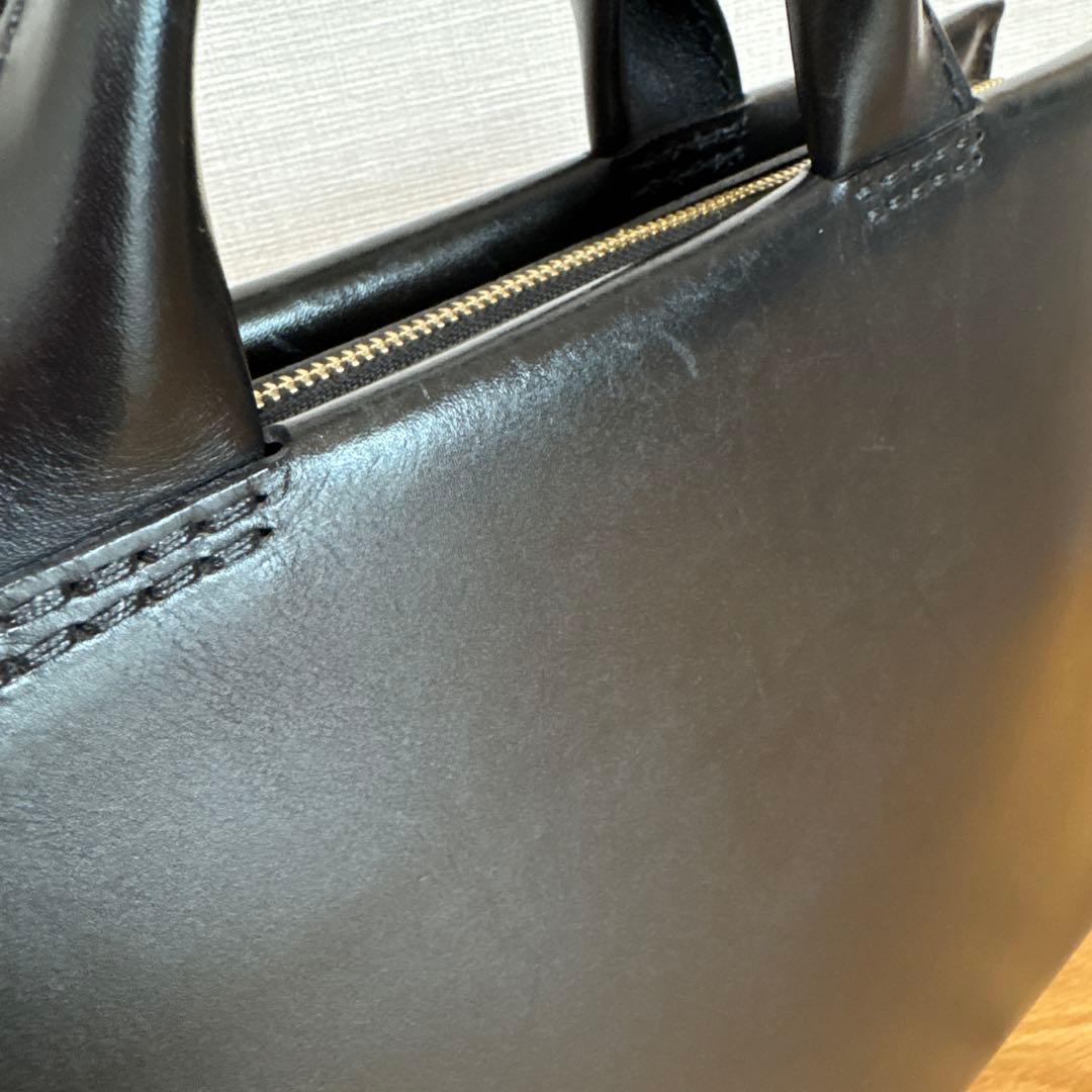 【HERZ】あおりポケット　二本手　ビジネスバッグ　S（BW-104）