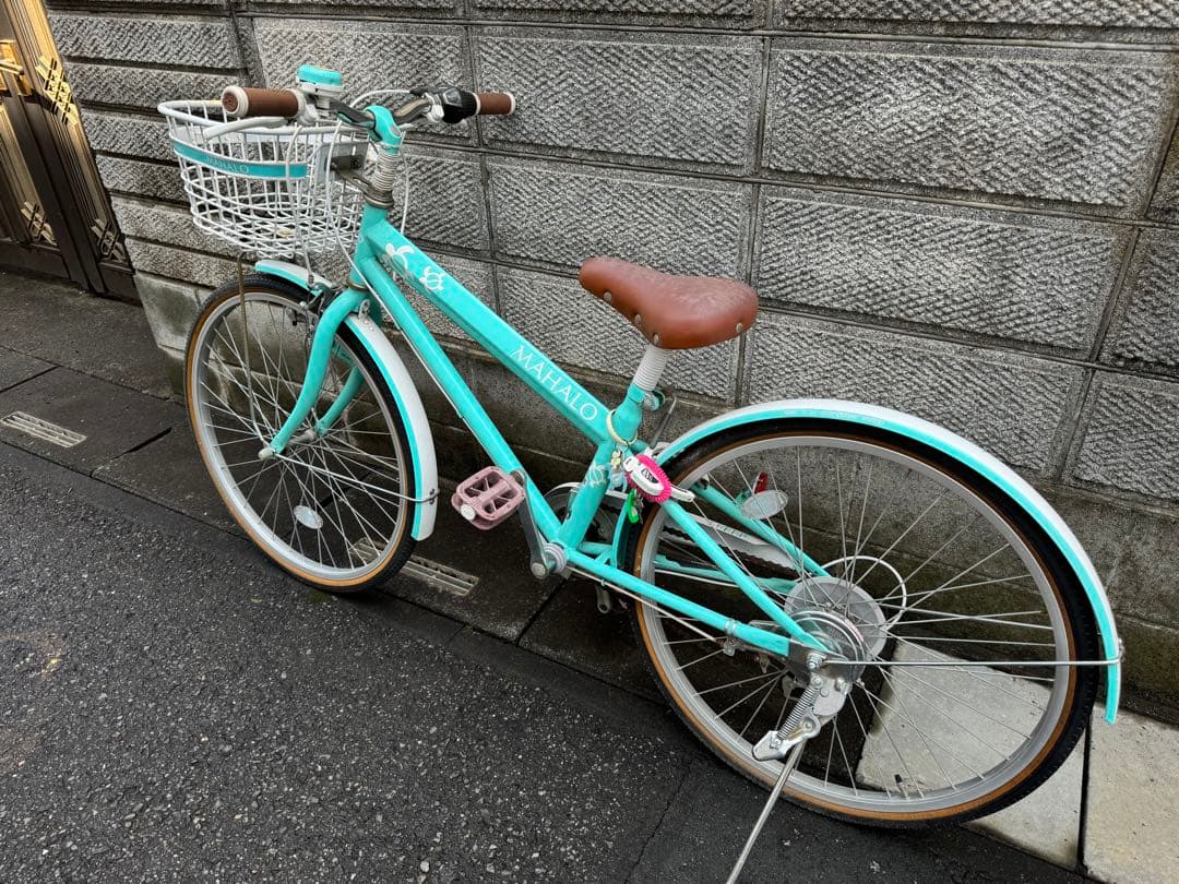 イオンバイク マハロジュニア 6段 24型 子供用自転車 グリーン 手渡しのみ