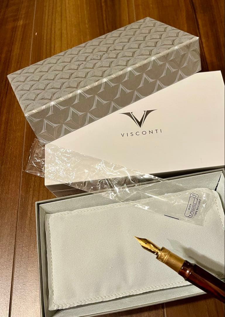 極美品 ビスコンティ 万年筆 ミラージュ ミュトス アポロ 07-08-FP F