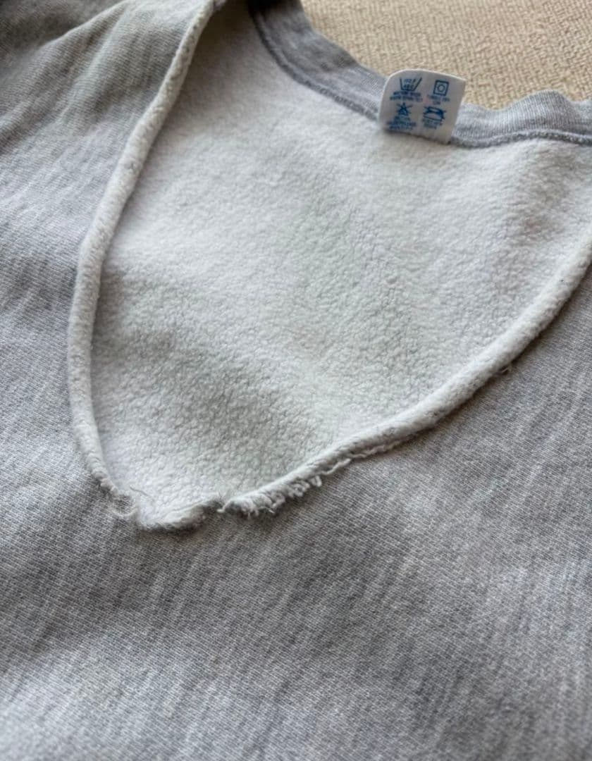 お*げ様 希少 80s Champion リバースウィーブ グレー 目無し vネ